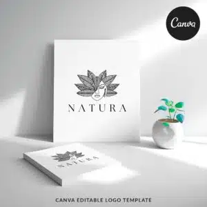 Natura - Plantilla Canva para Logo