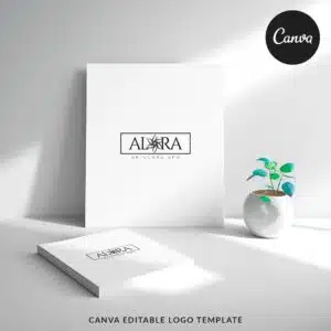 Alora - Plantilla Canva para Logo