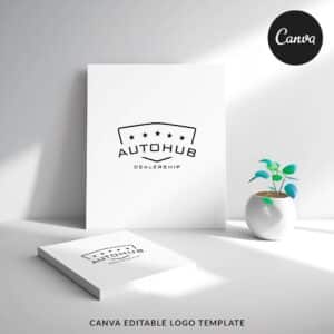 Autohub - Canva Logo Template