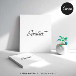 The Signature - Canva Logo Template
