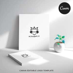 Kingfit - Canva Logo Template