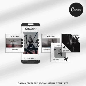Kropp | 90 Matching Canva Social Media Post Templates