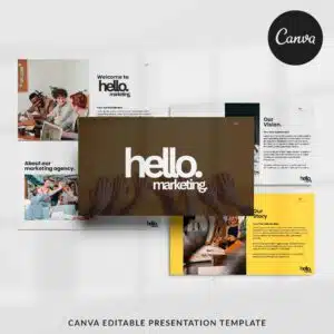 Hello - Canva Presentation Template