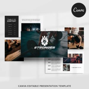 Stronger - Canva Presentation Template