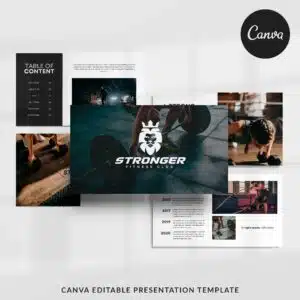 Stronger - Canva Presentation Template