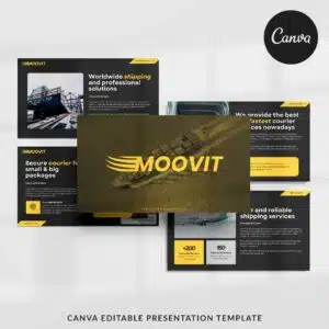 Moovit - Canva Presentation Template