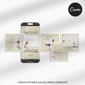 BeFit | 85 Matching Canva Social Media Post Templates