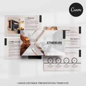 Xtherium - Canva Presentation Template