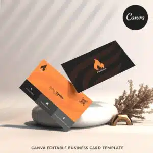 Firedrop - Canva Business Card Template