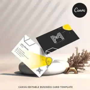 M for Marketing - Canva Business Card Template