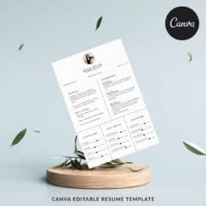 KR - Canva Resume Template