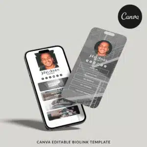 John Davies - Canva BioLink Instagram Template