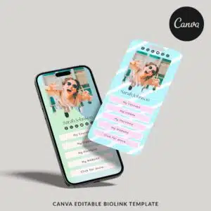 Sarah Johnson - Canva BioLink Instagram Template