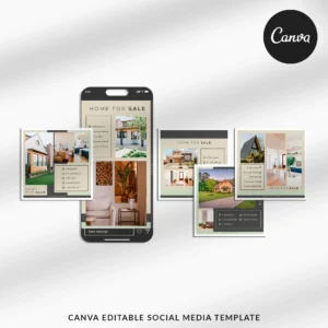 Dream Home | 85 Matching Canva Social Media Post Templates