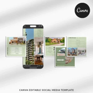 The Home | 85 Matching Canva Social Media Post Templates
