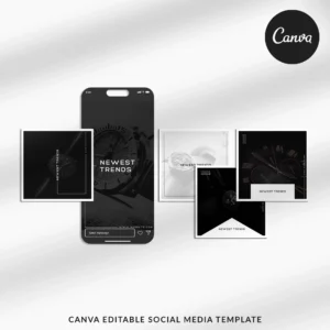 Times | 80 Matching Canva Social Media Post Templates