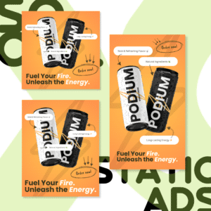 Energy Drink | Canva Social Static Template