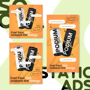 Energy Drink | Canva Social Static Template