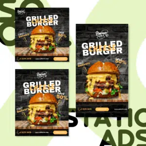 Burger | Canva Social Static Template