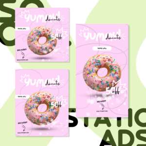 Donuts | Canva Social Static Template