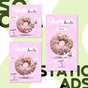 Donuts | Canva Social Static Template