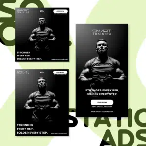 Gimnasio | Plantilla Canva para Anuncios Estáticos