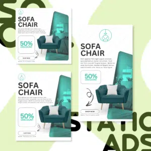 Sofa Chair | Canva Social Static Template