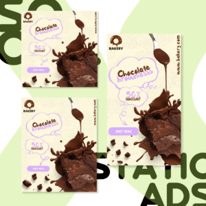 Brownies | Plantilla Canva para Anuncios Estáticos